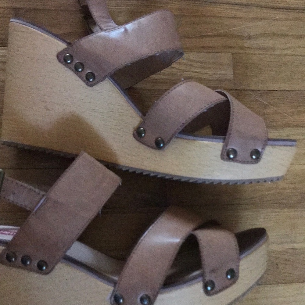 Union Bay platform wedge vegan sandal size 11